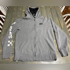Vans Sweatshirt Jacket Grey Size Medium
